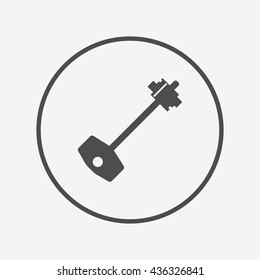 Key sign icon. Unlock tool symbol. Vector