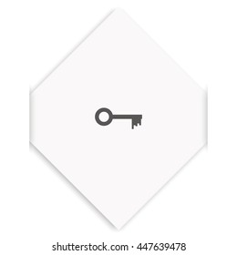 Key sign icon. Unlock tool symbol.