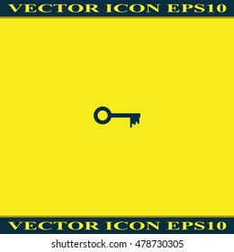 Key sign icon. Unlock tool symbol.