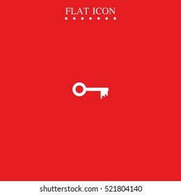 Key sign icon. Unlock tool symbol.