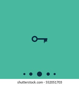 Key sign icon. Unlock tool symbol.