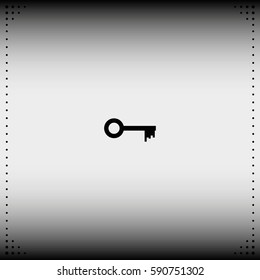 Key sign icon. Unlock tool symbol.