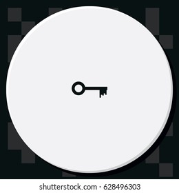 Key sign icon. Unlock tool symbol.