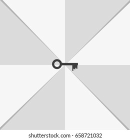 Key sign icon. Unlock tool symbol.