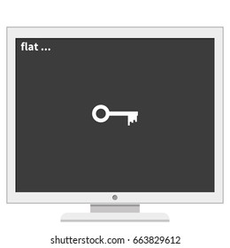 Key sign icon. Unlock tool symbol.
