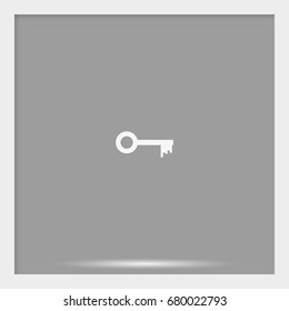 Key sign icon. Unlock tool symbol.