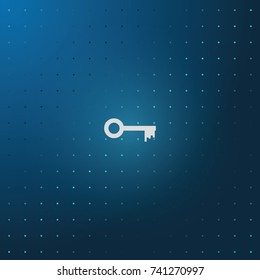 Key sign icon. Unlock tool symbol.