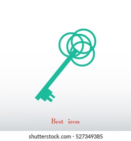 key sign icon, vector best flat icon, EPS