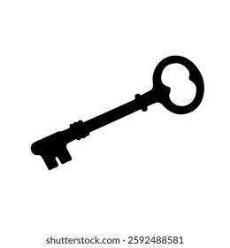 Key silhouette vector icon sign symbol illustration design.