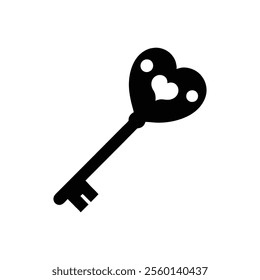 Key silhouette vector illustration design.