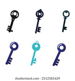 Key Silhouette Vector Illustration High Quality.