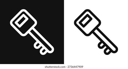 Key Simple and clear vector icon illustrating an essential idea or function