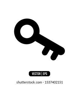 Key Simple Icon Vector Design