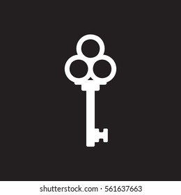 Key Simple Retro Old Ancient Lock Icon