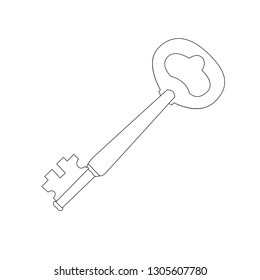 key, simple sketch