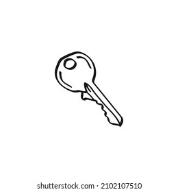 key sketch doodle vector design
