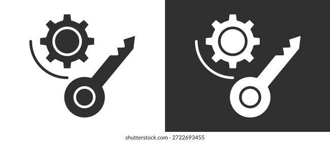 Key Skills Icon Set Vector Collection Isolated In Black And White