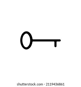 Key Solid Icon Vector Illustration Logo Template. Suitable For Many Purposes.