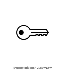 Key Solid Line Icon Vector Illustration Logo Template. Suitable For Many Purposes.