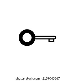 Key Solid Line Icon Vector Illustration Logo Template. Suitable For Many Purposes.