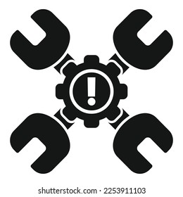 Key solution icon simple vector. Creative problem. Design idea