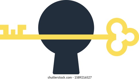 key Solutions icon vector illustration