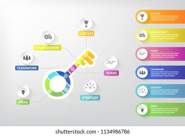 Key step to success of business,Vector illustration design,EPS10.