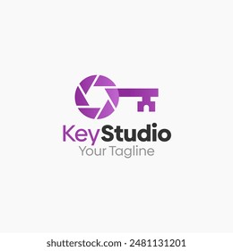 Key Studio Logo Vector Template Design. Good for Business, Start up, Agency, and Organization