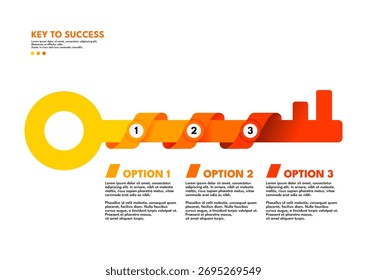 Infográfico de sucesso com quatro etapas	