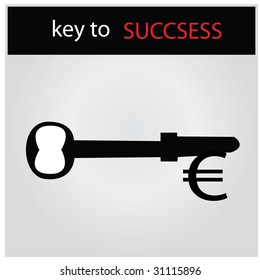 KEY TO SUCCESS - vector