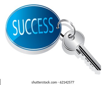 Key to success vector