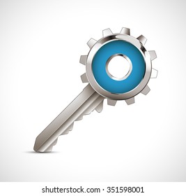 Key to success - work concept
