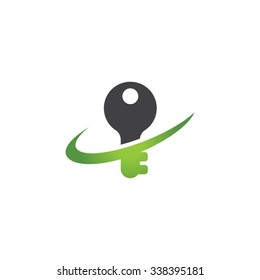key swoosh icon logo