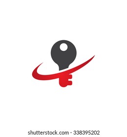 key swoosh icon logo