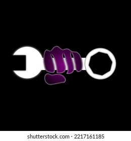 the key symbol is being held