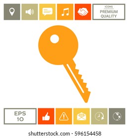 Key Symbol Icon Stock Vector (Royalty Free) 596154458 | Shutterstock