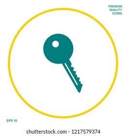 Key symbol icon. Graphic elements for your design