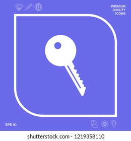 Key symbol icon. Graphic elements for your design
