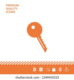 Key symbol icon. Graphic elements for your design