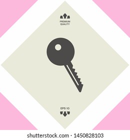 Key symbol icon. Graphic elements for your design