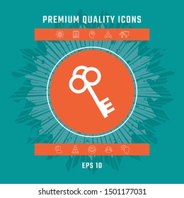 Key symbol icon. Graphic elements for your design