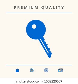 Key symbol icon. Graphic elements for your design