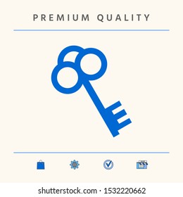 Key symbol icon. Graphic elements for your design