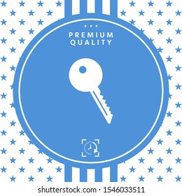Key symbol icon. Graphic elements for your design
