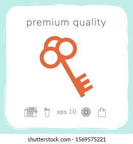 Key symbol icon. Graphic elements for your design