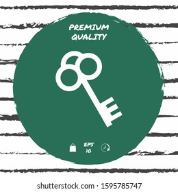 Key symbol icon. Graphic elements for your design