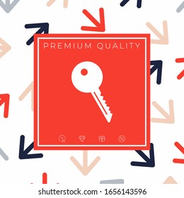 Key symbol icon. Graphic elements for your design