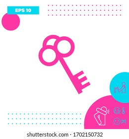 Key symbol icon. Graphic elements for your design