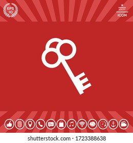 Key symbol icon. Graphic elements for your design