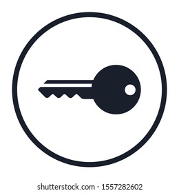 Key symbol isolated on white background. Illustration icon vector eps10